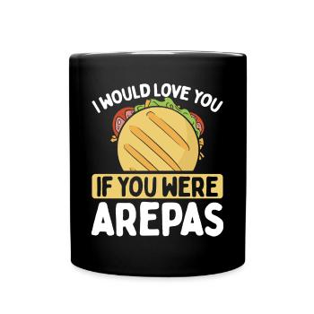 Venezuelan Arepa Lover Colombian Traditional Food - Full Colour Mug - black - Front