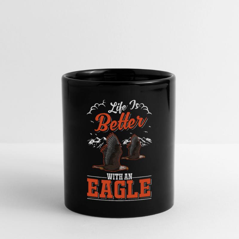 La vie est meilleure avec un Eagle Golden Eagle Eagle Mug uni