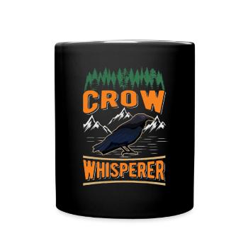 Crows Whisperer Raven Raven Crow Breeder - Full Colour Mug - black - Front