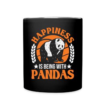 Panda Lucky Panda Ours - Mug uni - noir - Devant