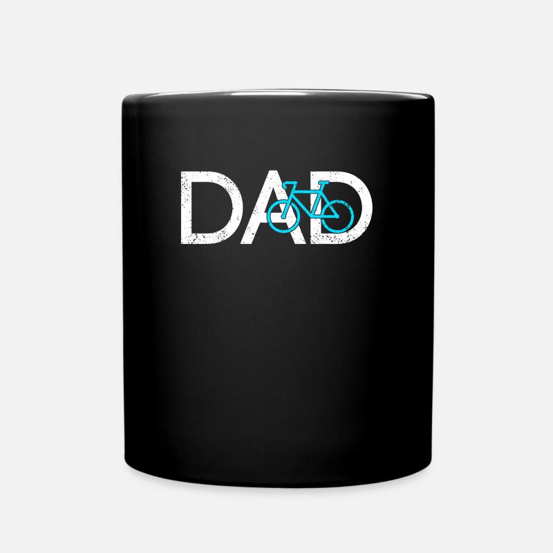 Fahrrad Papa - Tasse einfarbig - Schwarz