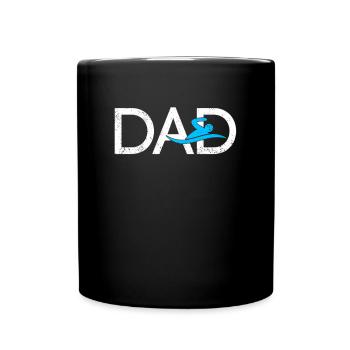 Swimming Dad - Full Colour Mug - black - Front