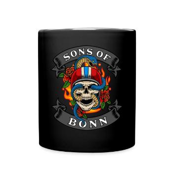 Bonn Biker Gift sons of Bonn - Full Colour Mug - black - Front
