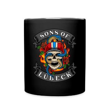 Lübeck Biker Gift sons of Lübeck - Full Colour Mug - black - Front