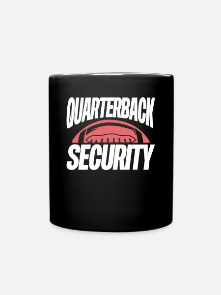 Quaterback security - Tasse einfarbig - Schwarz