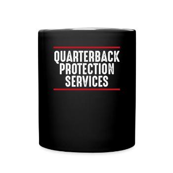 Quaterback Protection Services - Mug uni - noir - Devant
