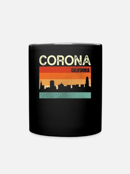 Corona - Tasse einfarbig - Schwarz