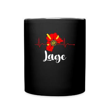 Emplacement de l’hôtel Lipperland Ostwestfalen Lippe - Mug uni - noir - Devant