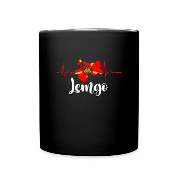 Lipperland Ostwestfalen Lippe Lemgo - Tasse einfarbig - Schwarz - Vorne