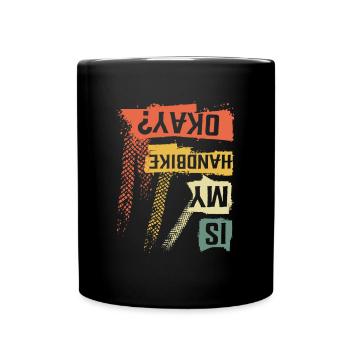 Is My Handbike Okey Wheelchair Bike - Full Colour Mug - black - Front