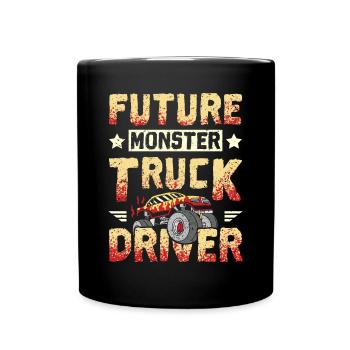 Futur chauffeur de Monster truck - Mug uni - noir - Devant