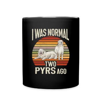 Grandes Pyrénées Il y a deux ans, j’étais encore normal - Mug uni - noir - Devant