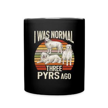 Grandes Pyrénées Il y a trois ans, j’étais encore normal - Mug uni - noir - Devant