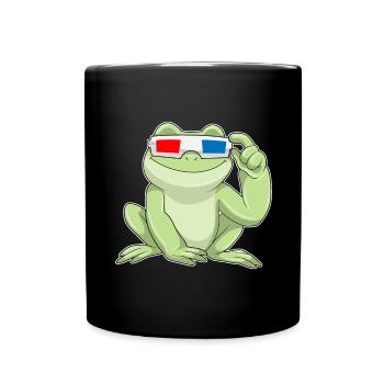Frog Glasses - Full Colour Mug - black - Front