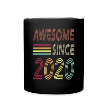 Awesome since 2020 - Full Colour Mug - black - Front