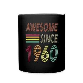 Génial depuis 1960 - Mug uni - noir - Devant