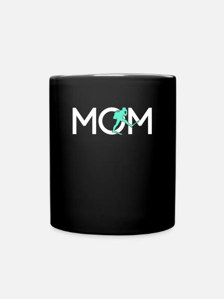 Taucherin Mama - Tasse einfarbig - Schwarz