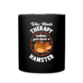 Drôle de cadeau de hamster - Mug uni - noir - Devant