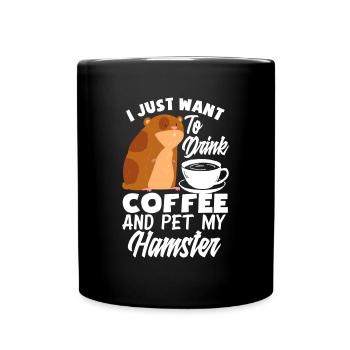 Drôle de cadeau de hamster - Mug uni - noir - Devant