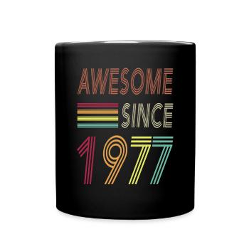 Génial depuis 1977 - Mug uni - noir - Devant