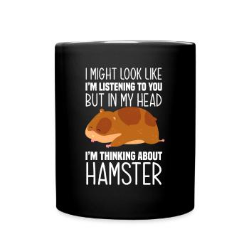 Drôle de cadeau de hamster - Mug uni - noir - Devant
