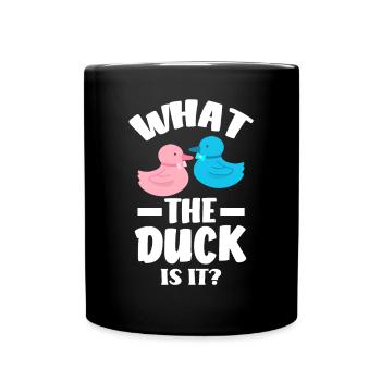 Qu’est-ce que le canard est-ce que le genre révéler la fête - Mug uni - noir - Devant