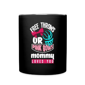 Le genre rose ou bleu révèle baby party maman - Mug uni - noir - Devant