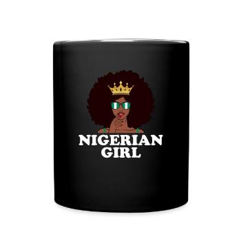 Nigerian girl, nigeria - Tasse einfarbig - Schwarz - Vorne