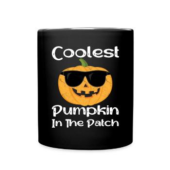 Coolest Pumpkin In The Patch - Full Colour Mug - black - Front