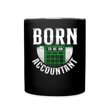 Accountant Bookkeeper Accounting - Full Colour Mug - black - Front