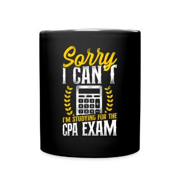 Accountant Bookkeeper Accounting - Full Colour Mug - black - Front