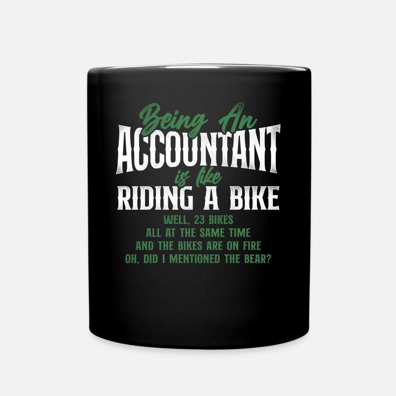 Accountant Bookkeeper Accounting - Tasse einfarbig - Schwarz