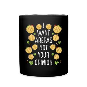 Colombian Arepa Venezuelan Traditional Food Arepas - Full Colour Mug - black - Front