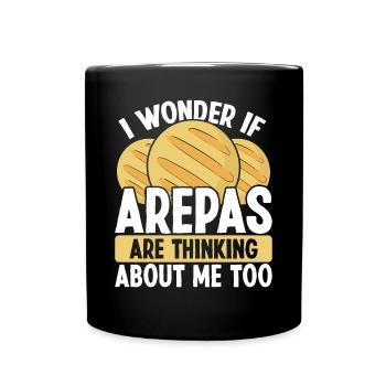 Colombian Arepa Lover Venezuelan Traditional Food - Full Colour Mug - black - Front