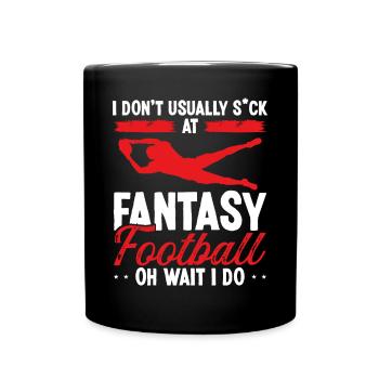 Joueur de football Fantasy Oh Attendez je fais Fantasy Team - Mug uni - noir - Devant