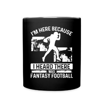 Joueur de football J’ai entendu dire qu’il y avait Fantasy Team - Mug uni - noir - Devant