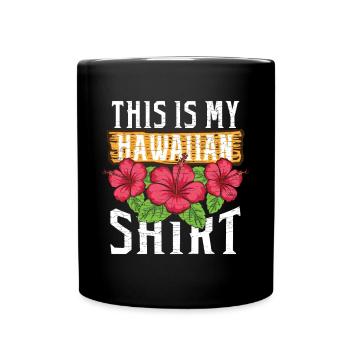 Hawaiian Hawaii - Tasse einfarbig - Schwarz - Vorne