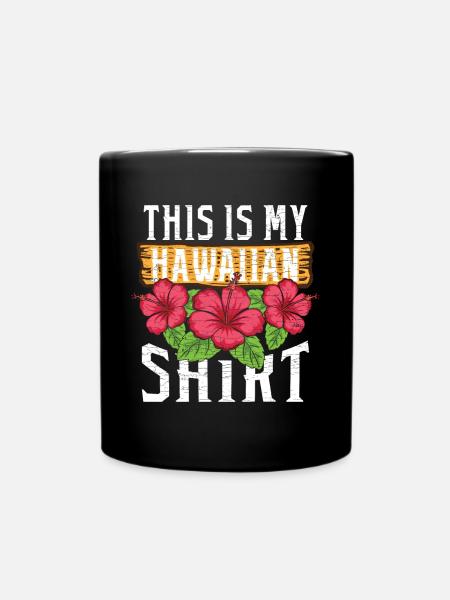 Hawaiian Hawaii - Tasse einfarbig - Schwarz