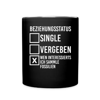 Geologe Fossiliensammler Paläontologie Geologie - Tasse einfarbig - Schwarz - Vorne