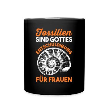 Paläontologie Geologie Geologe Fossiliensammler - Tasse einfarbig - Schwarz - Vorne