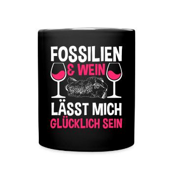 Geologie Geologe Fossiliensammler Paläontologie - Tasse einfarbig - Schwarz - Vorne