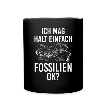 Geologie Geologe Fossiliensammler Paläontologie - Tasse einfarbig - Schwarz - Vorne