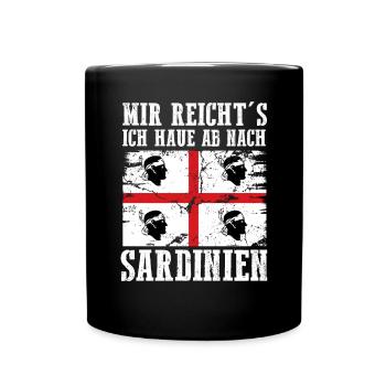 Sarde Sardische Flagge Sardegna Sardinien - Tasse einfarbig - Schwarz - Vorne