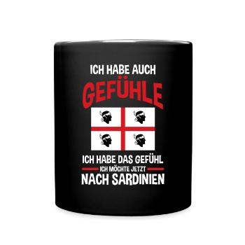 Sarde Sardische Flagge Sardegna Sardinien - Tasse einfarbig - Schwarz - Vorne