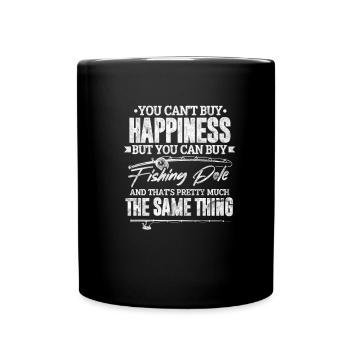Angler - Tasse einfarbig - Schwarz - Vorne