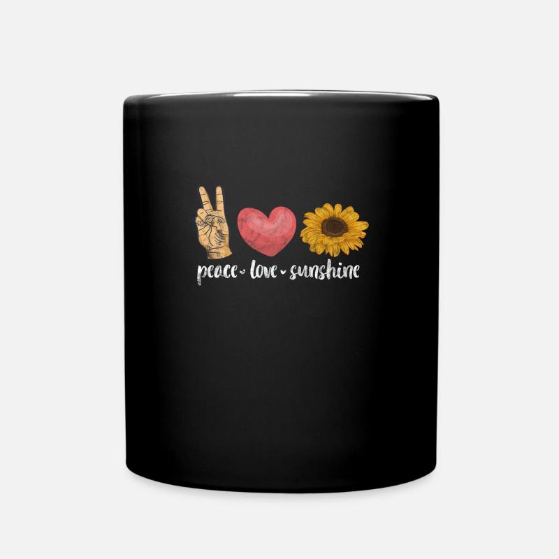 Hippie - Tasse einfarbig - Schwarz