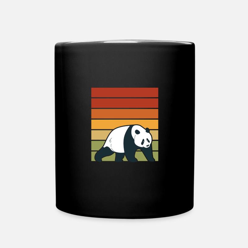 Panda Panda Bear Bear Animal Pandas Gift - Full Colour Mug - black