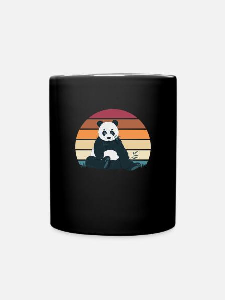 Panda Panda Ours Ours Animal Pandas Cadeau - Mug uni - noir