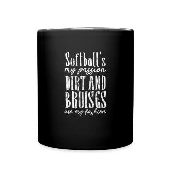 Softball - Mug uni - noir - Devant