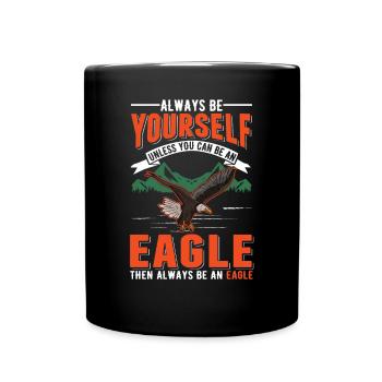 Steinadler Falkner Adlerzucht Adler - Tasse einfarbig - Schwarz - Vorne